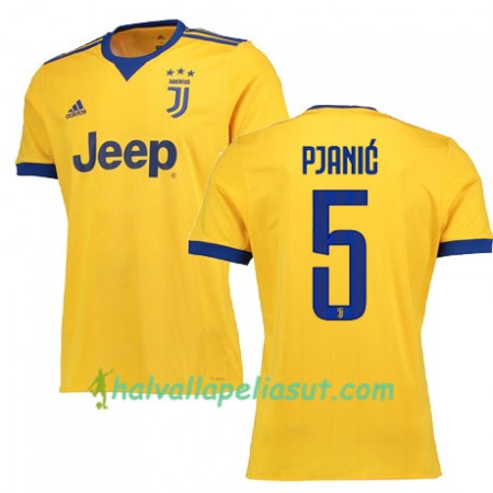 Jalkapallo Pelipaidat Juventus PJANIC 5 Vieraspaita 2017-2018 Lyhythihainen