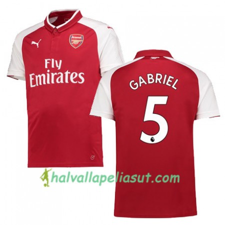 Jalkapallo Pelipaidat Arsenal GABRIEL 5 Kotipaita 2017-2018 Lyhythihainen