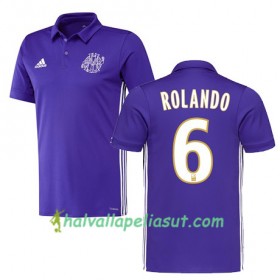 Jalkapallo Pelipaidat Olympique de Marseille ROLANDO 6 3 Paita 2017-2018 Lyhythihainen