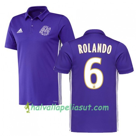 Jalkapallo Pelipaidat Olympique de Marseille ROLANDO 6 3 Paita 2017-2018 Lyhythihainen