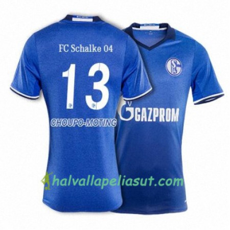 Jalkapallo Pelipaidat FC Schalke 04 CHOUPO MOTING 13 Kotipaita 2017-2018 Lyhythihainen