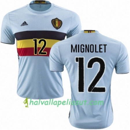 Jalkapallo Pelipaidat Belgia SIMON MIGNOLET Vieraspaita Euro 2016