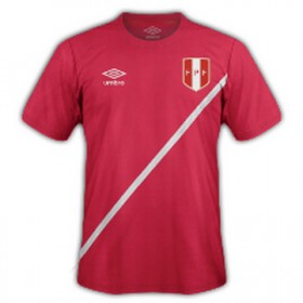 Jalkapallo Pelipaidat Peru Vieraspaita 2016/17 Lyhythihainen