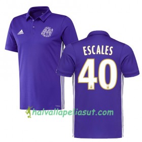 Jalkapallo Pelipaidat Olympique de Marseille FLORIAN ESCALES 40 3 Paita 2017-2018 Lyhythihainen