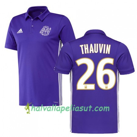 Jalkapallo Pelipaidat Olympique de Marseille FLORIAN THAUVIN 26 3 Paita 2017-2018 Lyhythihainen