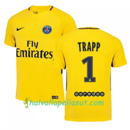 Jalkapallo Pelipaidat Paris SG KEVIN TRAPP 1 Vieraspaita 2017-2018 Lyhythihainen