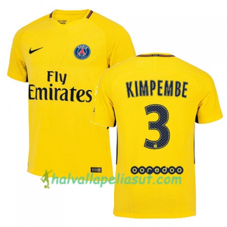 Jalkapallo Pelipaidat Paris SG PRESNEL KIMPEMBE 3 Vieraspaita 2017-2018 Lyhythihainen