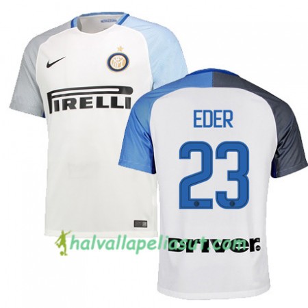 Jalkapallo Pelipaidat Inter EDER 23 Vieraspaita 2017-2018 Lyhythihainen