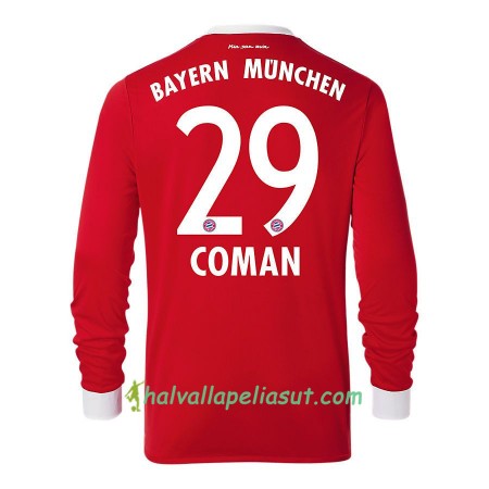 Jalkapallo Pelipaidat FC Bayern München Kingsley Coman 29 Kotipaita 2017-2018 Pitkähihainen