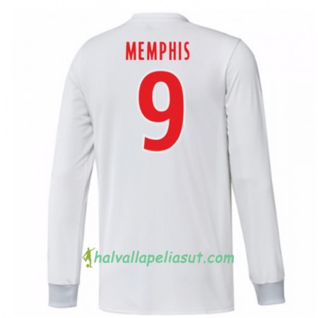 Jalkapallo Pelipaidat Olympique Lyonnais Memphis Depay 9 Kotipaita 2017-2018 Pitkähihainen