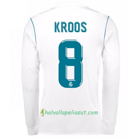 Jalkapallo Pelipaidat Real Madrid Toni Kroos 8 Kotipaita 2017-2018 Pitkähihainen
