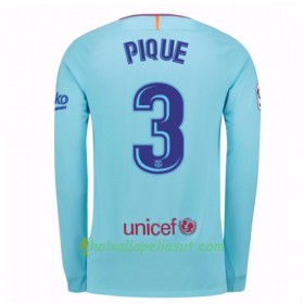 Jalkapallo Pelipaidat FC Barcelona Gerard Pique 3 Vieraspaita 2017-2018 Pitkähihainen