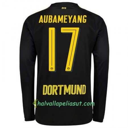 Jalkapallo Pelipaidat Borussia Dortmund Aubameyang 17 Vieraspaita 2017-2018 Pitkähihainen