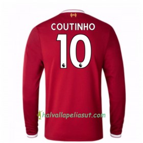 Jalkapallo Pelipaidat Liverpool Mario Philippe Coutinho 10 Kotipaita 2017-2018 Pitkähihainen
