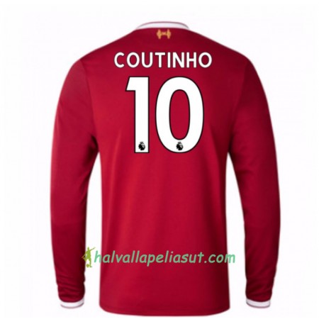 Jalkapallo Pelipaidat Liverpool Mario Philippe Coutinho 10 Kotipaita 2017-2018 Pitkähihainen