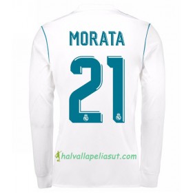 Jalkapallo Pelipaidat Real Madrid Alvaro Morata 21 Kotipaita 2017-2018 Pitkähihainen