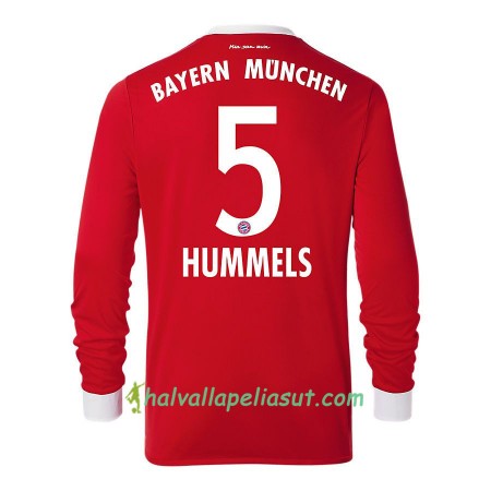 Jalkapallo Pelipaidat FC Bayern München Mats Hummels 5 Kotipaita 2017-2018 Pitkähihainen