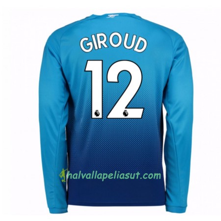 Jalkapallo Pelipaidat Arsenal Olivier Giroud 12 Vieraspaita 2017-2018 Pitkähihainen