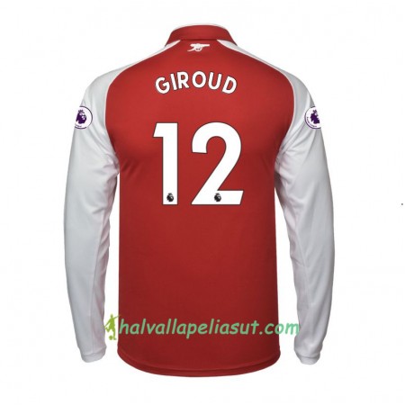 Jalkapallo Pelipaidat Arsenal Olivier Giroud 12 Kotipaita 2017-2018 Pitkähihainen