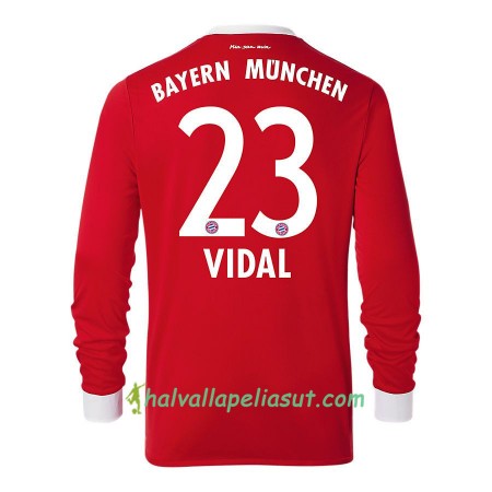 Jalkapallo Pelipaidat FC Bayern München Arturo Vidal 23 Kotipaita 2017-2018 Pitkähihainen