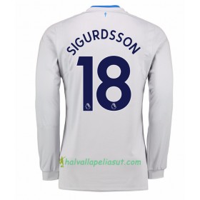Jalkapallo Pelipaidat Everton Gylfi Sigurdsson 18 Vieraspaita 2017-2018 Pitkähihainen