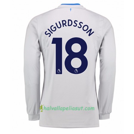 Jalkapallo Pelipaidat Everton Gylfi Sigurdsson 18 Vieraspaita 2017-2018 Pitkähihainen