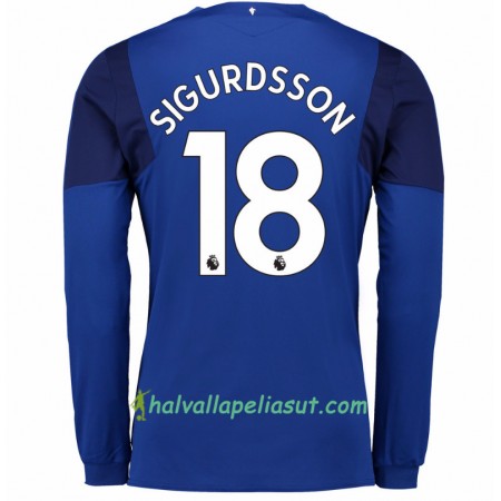 Jalkapallo Pelipaidat Everton Gylfi Sigurdsson 18 Kotipaita 2017-2018 Pitkähihainen