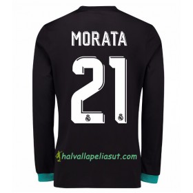 Jalkapallo Pelipaidat Real Madrid Alvaro Morata 21 Vieraspaita 2017-2018 Pitkähihainen