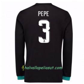 Jalkapallo Pelipaidat Real Madrid Pepe 3 Vieraspaita 2017-2018 Pitkähihainen