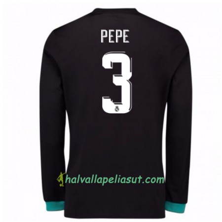 Jalkapallo Pelipaidat Real Madrid Pepe 3 Vieraspaita 2017-2018 Pitkähihainen