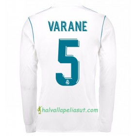 Jalkapallo Pelipaidat Real Madrid Raphael Varane 5 Kotipaita 2017-2018 Pitkähihainen