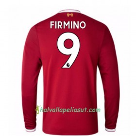 Jalkapallo Pelipaidat Liverpool Roberto Firmino 9 Kotipaita 2017-2018 Pitkähihainen