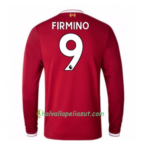 Jalkapallo Pelipaidat Liverpool Roberto Firmino 9 Kotipaita 2017-2018 Pitkähihainen