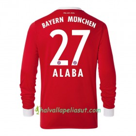 Jalkapallo Pelipaidat FC Bayern München David Alaba 27 Kotipaita 2017-2018 Pitkähihainen