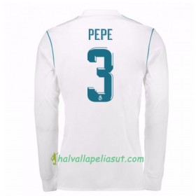 Jalkapallo Pelipaidat Real Madrid Pepe 3 Kotipaita 2017-2018 Pitkähihainen