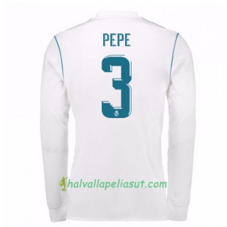 Jalkapallo Pelipaidat Real Madrid Pepe 3 Kotipaita 2017-2018 Pitkähihainen