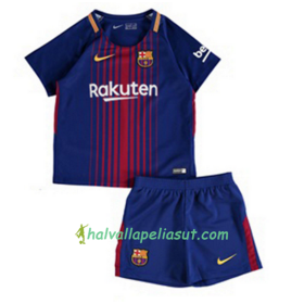 Jalkapallo Pelipaidat FC Barcelona Lasten Kotipaita 2017-2018 Lyhythihainen