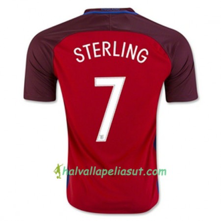 Jalkapallo Pelipaidat Englanti STERLING Vieraspaita 2016/17 Lyhythihainen