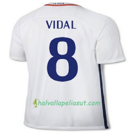 Jalkapallo Pelipaidat Chile VIDAL Vieraspaita 2016/17 Lyhythihainen