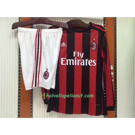 Jalkapallo Pelipaidat AC Milan Kotipaita 2017-2018 Pitkähihainen