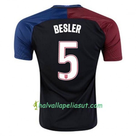 Jalkapallo Pelipaidat Yhdysvallat BESLER Vieraspaita 2016/17 Lyhythihainen