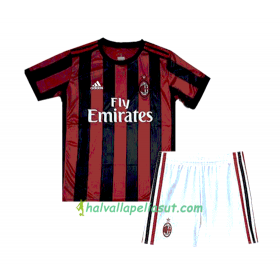 Jalkapallo Pelipaidat AC Milan Lasten Kotipaita 2017-2018 Lyhythihainen