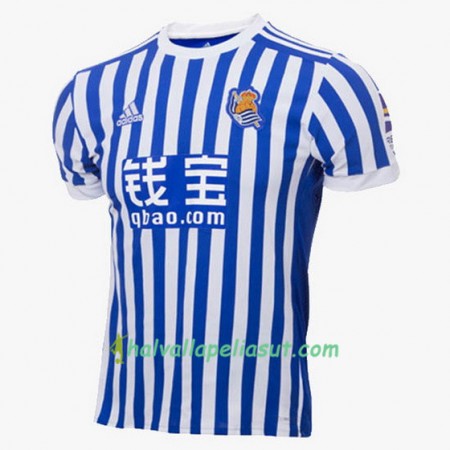 Jalkapallo Pelipaidat Real Sociedad Kotipaita 2017-2018 Lyhythihainen