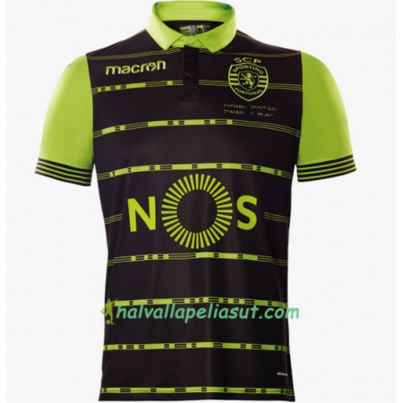 Jalkapallo Pelipaidat Sporting Vieraspaita 2017-2018 Lyhythihainen