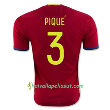 Jalkapallo Pelipaidat Espanja PIQUE Kotipaita Euro 2016