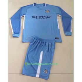 Jalkapallo Pelipaidat Manchester City Kotipaita 2017-2018 Pitkähihainen