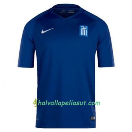 Jalkapallo Pelipaidat Kreikka Vieraspaita 2016/17 Lyhythihainen