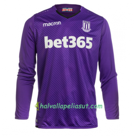 Jalkapallo Pelipaidat Stoke City Maalivahti Kotipaita 2017-2018 Pitkähihainen