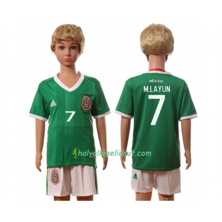 Jalkapallo Pelipaidat Meksiko M.Layun 7 Lasten Kotipaita 2016 Lyhythihainen
