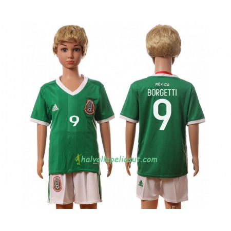 Jalkapallo Pelipaidat Meksiko Borgetti 9 Lasten Kotipaita 2016 Lyhythihainen